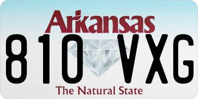 AR license plate 810VXG