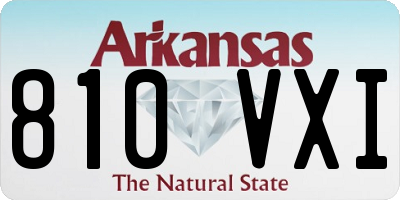 AR license plate 810VXI