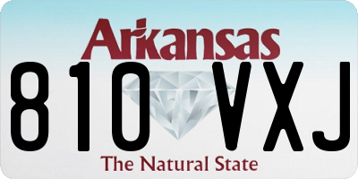 AR license plate 810VXJ