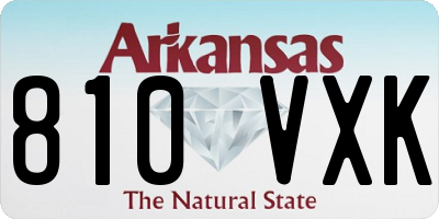 AR license plate 810VXK