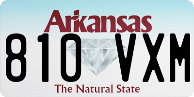 AR license plate 810VXM