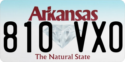 AR license plate 810VXO