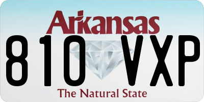 AR license plate 810VXP