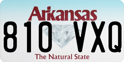 AR license plate 810VXQ