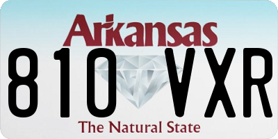 AR license plate 810VXR