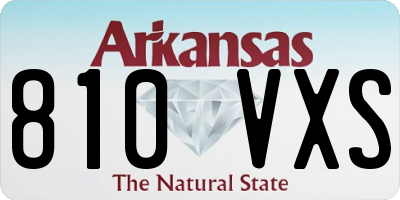 AR license plate 810VXS