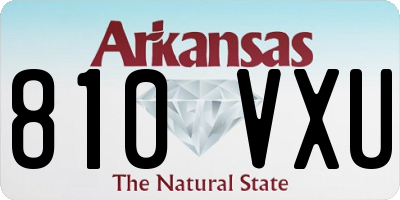 AR license plate 810VXU