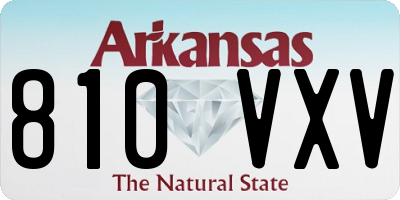 AR license plate 810VXV