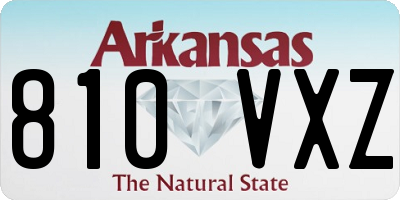 AR license plate 810VXZ