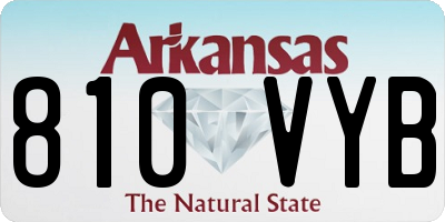 AR license plate 810VYB