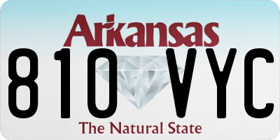 AR license plate 810VYC