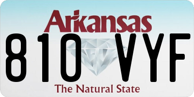 AR license plate 810VYF
