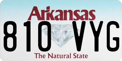 AR license plate 810VYG