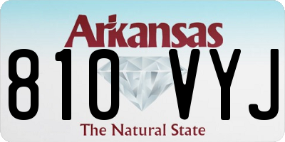 AR license plate 810VYJ