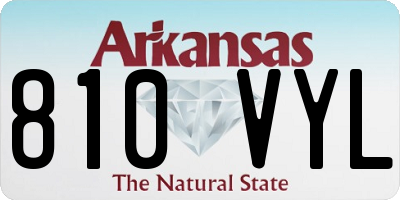 AR license plate 810VYL