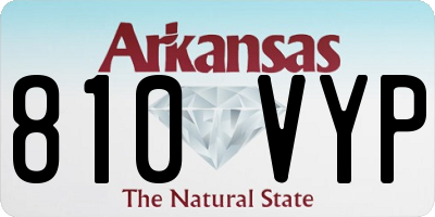 AR license plate 810VYP