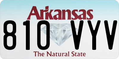 AR license plate 810VYV