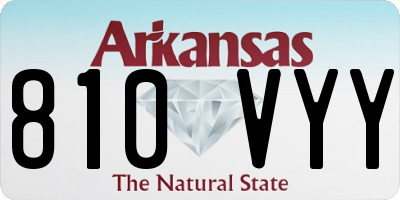 AR license plate 810VYY