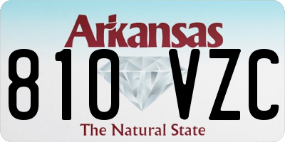 AR license plate 810VZC