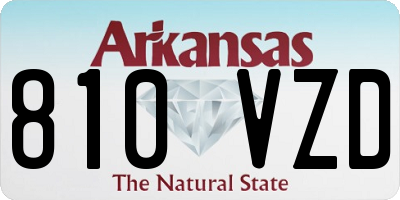 AR license plate 810VZD