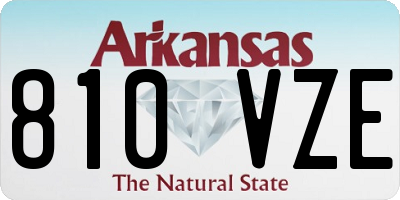 AR license plate 810VZE