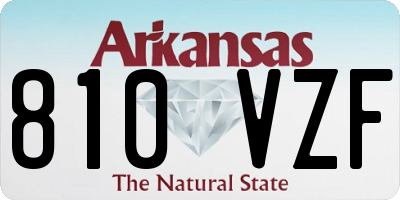AR license plate 810VZF