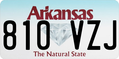 AR license plate 810VZJ
