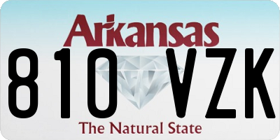 AR license plate 810VZK