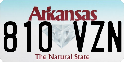 AR license plate 810VZN