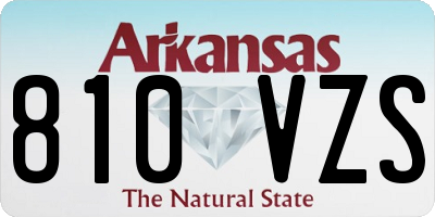 AR license plate 810VZS