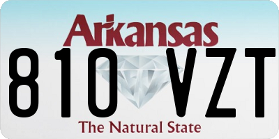 AR license plate 810VZT