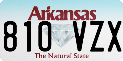 AR license plate 810VZX