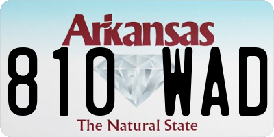 AR license plate 810WAD