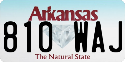 AR license plate 810WAJ