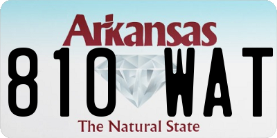 AR license plate 810WAT
