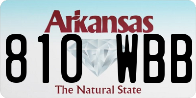 AR license plate 810WBB