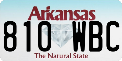 AR license plate 810WBC