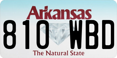 AR license plate 810WBD