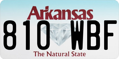 AR license plate 810WBF