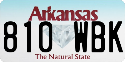 AR license plate 810WBK