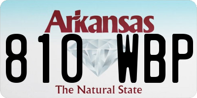 AR license plate 810WBP
