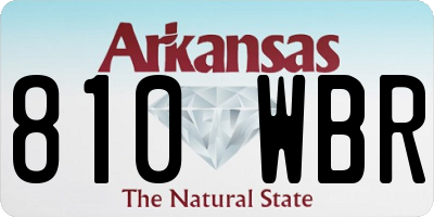 AR license plate 810WBR