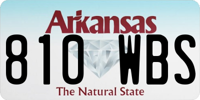 AR license plate 810WBS