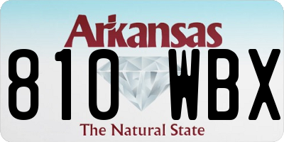 AR license plate 810WBX