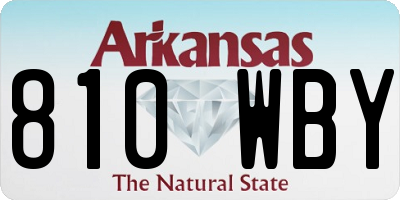 AR license plate 810WBY