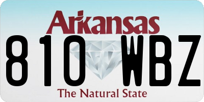 AR license plate 810WBZ