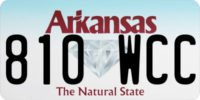 AR license plate 810WCC
