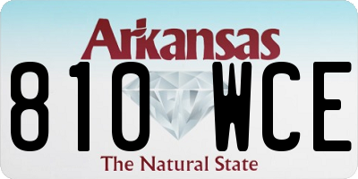 AR license plate 810WCE