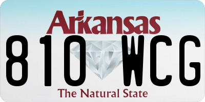 AR license plate 810WCG