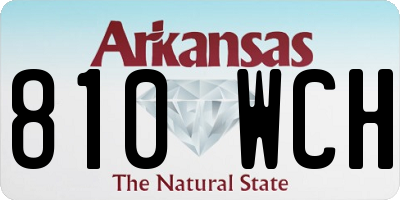 AR license plate 810WCH